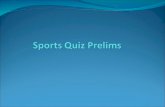 Sports quiz prelims