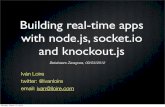 Building real time apps with node.js, socket.io, knockout.js