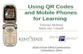 presentation on the use of mobile phones and QR codes