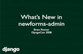 What’S New In Newforms Admin