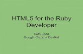 HTML5 for the Ruby Developer