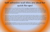 Self adhesive-wall-tiles