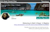 [Travel plan] Relaxing in bali 4 days / 3 nights