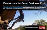Best Advice for Small Business Professionals