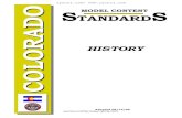 History   colorado model content standards