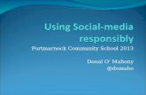 Using Social Media responsibly - a talk for parents