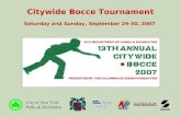 NYC Annual Citywide Bocce Tournament