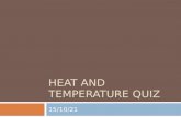 Heat And Temperature Quiz 2