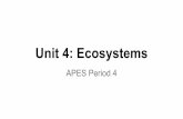 Unit 4  Ecosystems