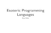 Esoteric languages