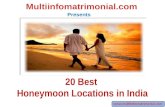 Best Honeymoon Locations in India