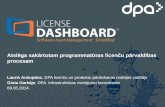 LicenseDashboard. Atslēga sakārtotam programmatūras licenču pārvaldības procesam. Lauris Ančupāns. DPA Konference 2014.