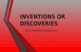 Inventions or discoveries Francisco Poyatos