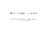 Basic Design - Lesson II