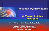 The Shoulder Dysfunction: A Tense Active model of motor control