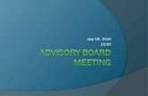 July08 2010 advisory-boardmeeting