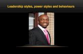 Leadership styles , power styles