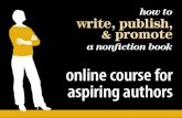 How to Write, Publish, & Promote a Nonfiction Book