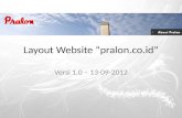 Layout Presentation Pralon Website 13-09-2012