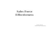 Sales Force Effectiveness Study