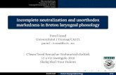 Incomplete neutralization and unorthodox markedness in Breton laryngeal phonology