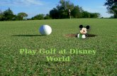 Play Golf at Disney World