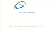 Presentación Corporativa User Conference México 2012.