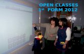 Presentación open classes 1st form 2012 versión 2