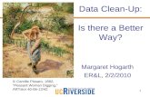 Data Clean-up: Is There A Better Way?