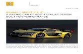Renaultsport r.s. 01 racecar press release