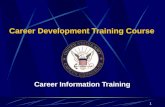 Career Info Training