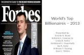 World top billionaires 2013