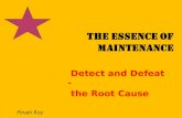 Essence of maint   the root cause approach