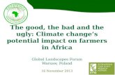 The good, the bad and the ugly: Climate change’s potential impact on farmers in Africa