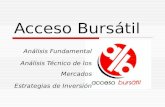 Acceso Bursátil Análisis Fundamental Análisis Técnico de los Mercados Estrategias de Inversión.