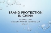 Brand protection in china, By Henry Liao, Fruytier Lawyers in Business