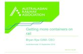 Bryan Nye OAM - Australasian Railway Association - Getting more containers on rail