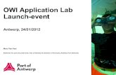 Offshore Wind Infrastructure Application Lab - Launch 2012-01-24 - Haven van Antwerpen