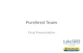 Student Managed Farm Purebred Beef Team - Final Presentation April 2013