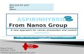 Aspirin as nanomedicine