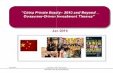 Potential China Private Equity Consumer Investment Themes 2010
