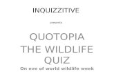 Wildlife Quiz Prelims