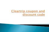 Cleartrip coupon and discount code