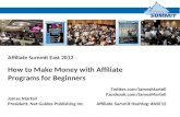 Making Money with Affiliate Programs for Beginners