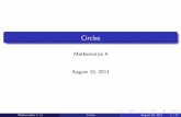 Circles Lecture - Part 1