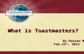 What is Toastmasters ?