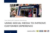 Improving customer service through social media research