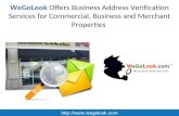 WeGoLook Offers Business Address Verification Services for Commercial, Business and Merchant Properties