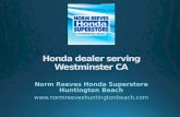 Honda dealer serving Westminster CA