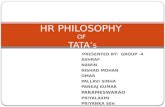 Hr philosophy of tatas by param
